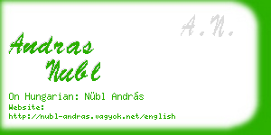 andras nubl business card